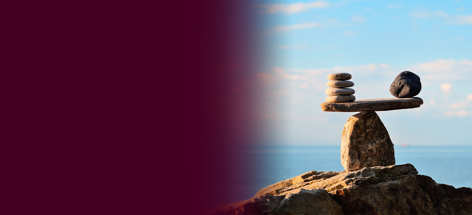 A stack of rocks on a cliff