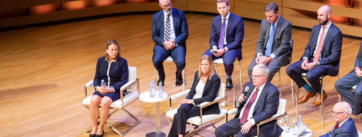 Members of Burgundy's Investment Team onstage at the annual Burgundy Forum