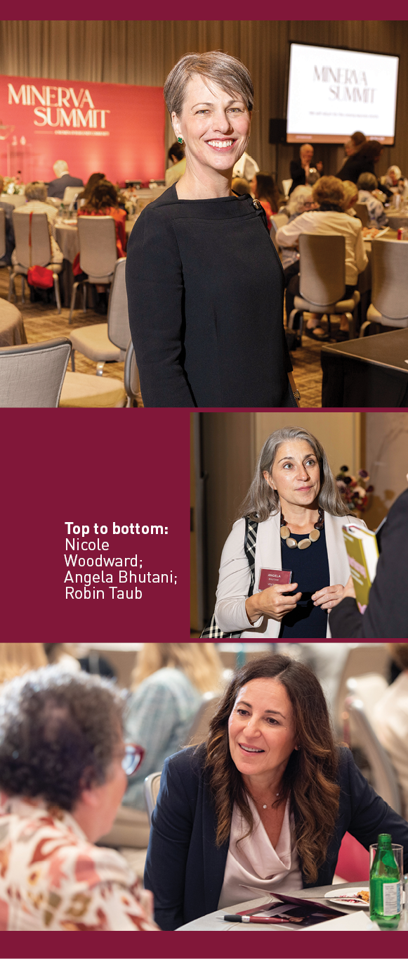 Top to bottom: Nicole Woodward; Angela Bhutani; Robin Taub