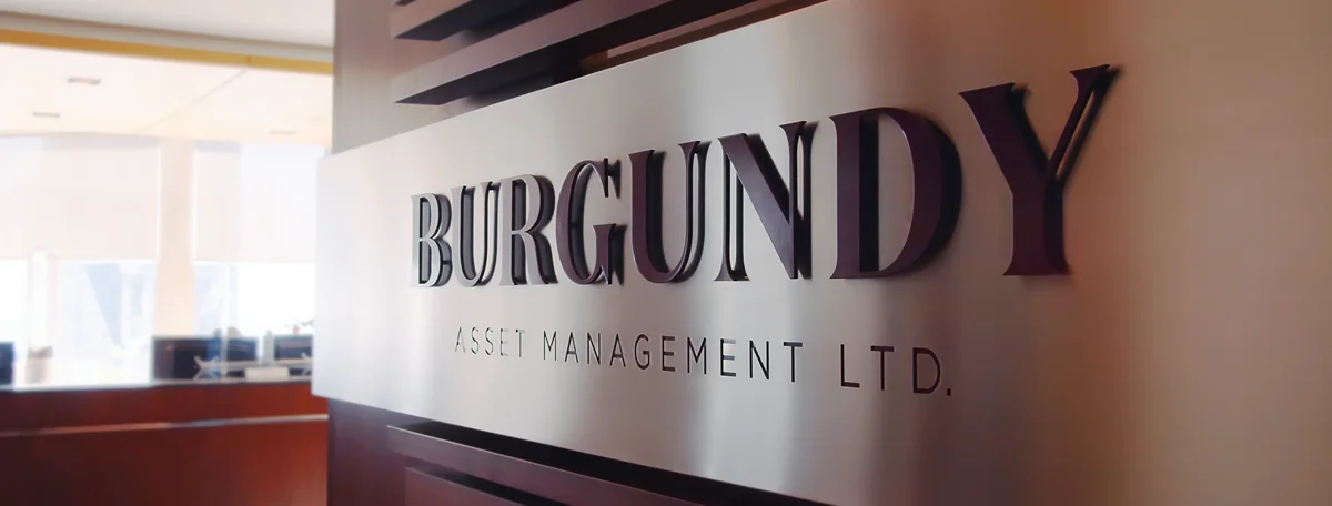 Burgundy Asset Management Sign