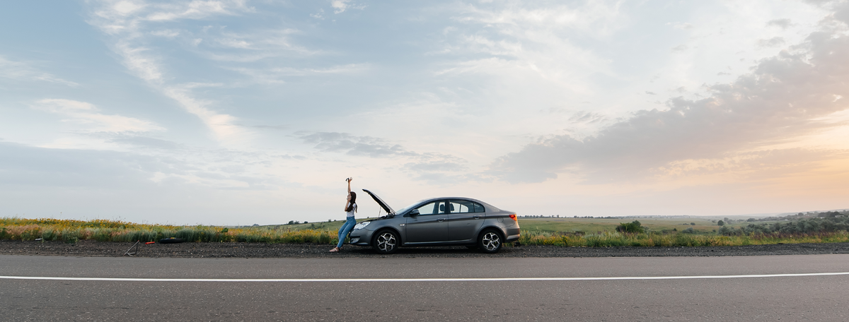 une voiture en panne