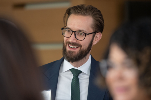 Donald Gawel at a Burgundy Event