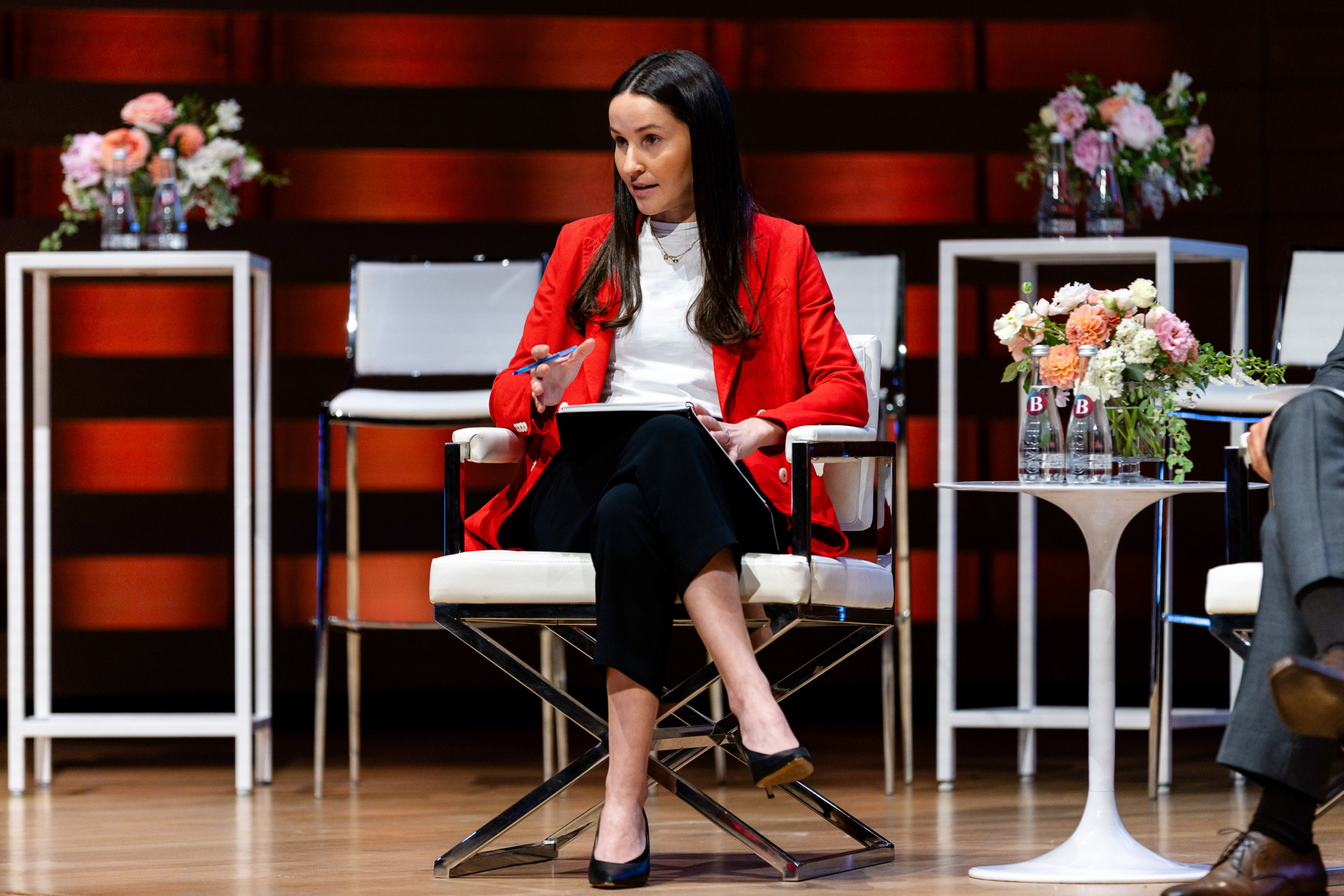 Roz McLean speaking at the Burgundy Forum